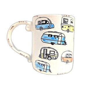 Spectrum Designz Enjoy the Journey Coffee Mug Tea Cup Retro Campers Ceramic NEW